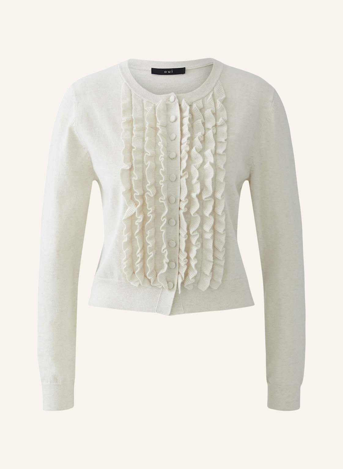 Oui Strickjacke weiss von Oui
