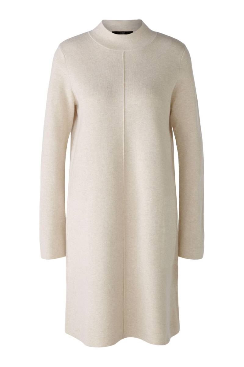 Oui - Strickkleid Baumwollmischung light beige mel - Gr. - 42 von Oui