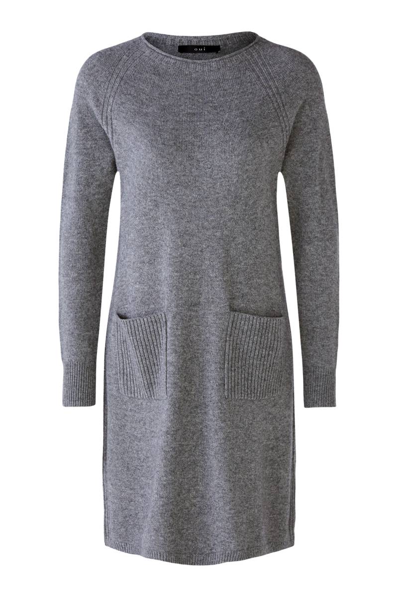Oui - Strickkleid grey - Gr. - 38 von Oui