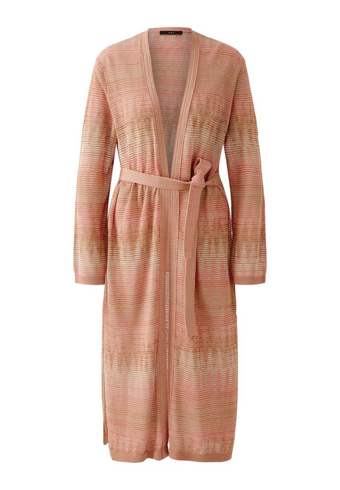 Oui Strickmantel Strickmantel Viskose- Baumwollmischung mit Glanzgarn von Oui