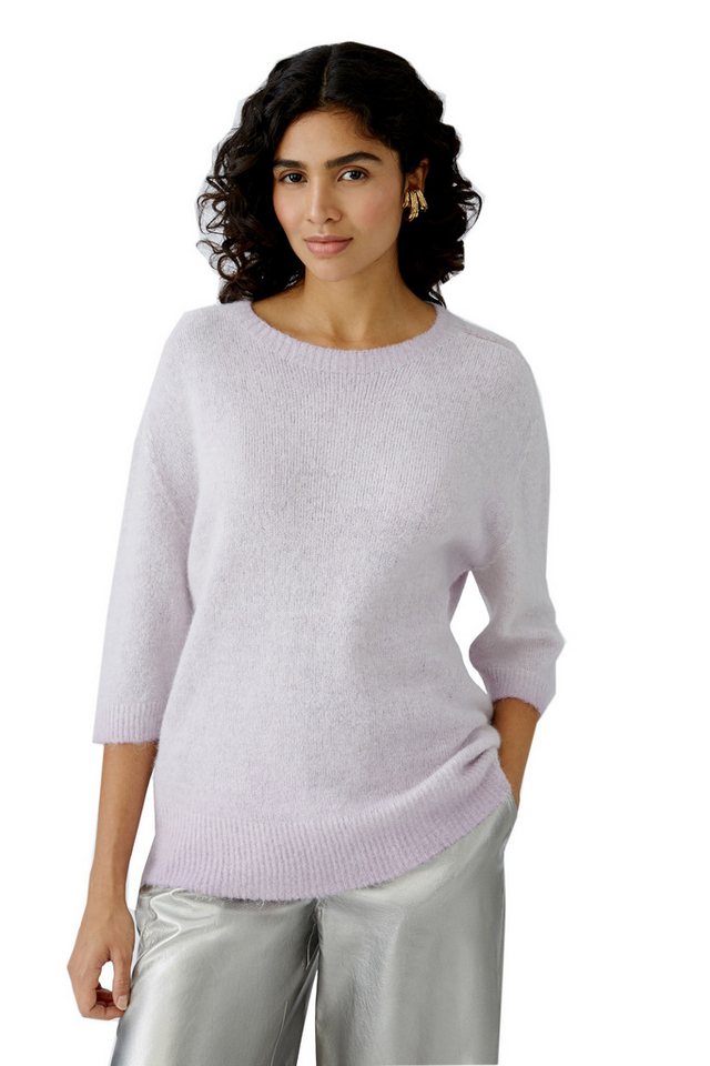Oui Strickpullover Oui Damen Pullover 3/4 Arm Oversized geschnitten (1-tlg) von Oui