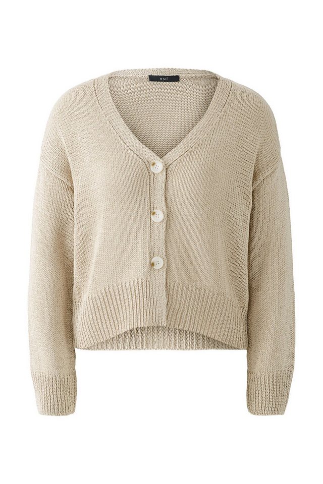 Oui Strickweste Jacke biscuit von Oui