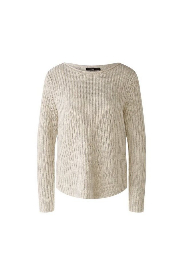 Oui Sweatshirt Pullover, lt camel white von Oui