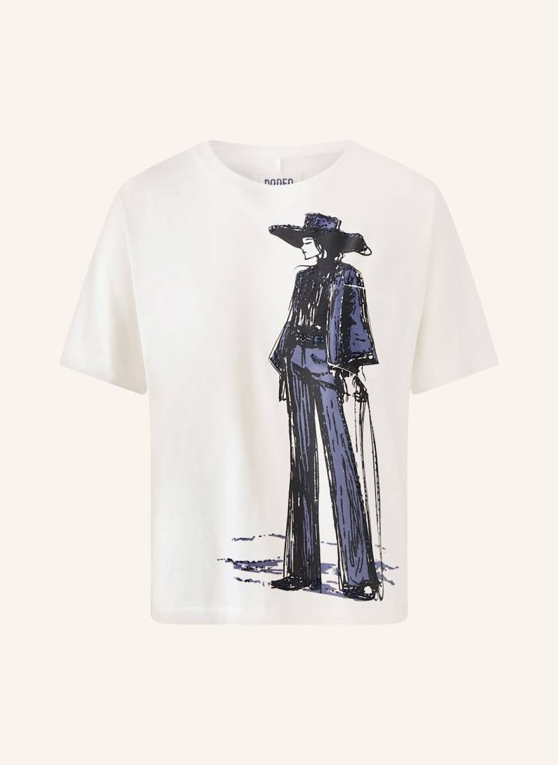Oui T-Shirt Mit Schmucksteinen weiss von Oui