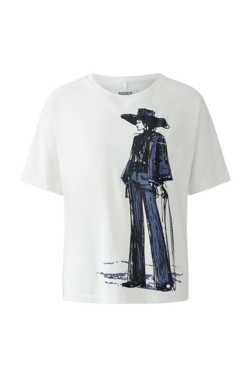 Oui - T-Shirt cloud dancer - Gr. - 38 von Oui