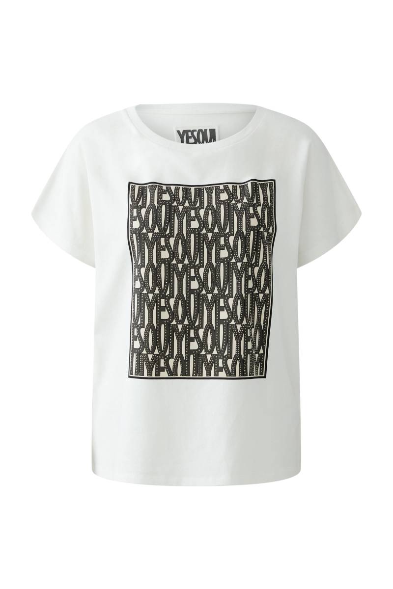 Oui - T-Shirt cloud dancer - Gr. - 40 von Oui