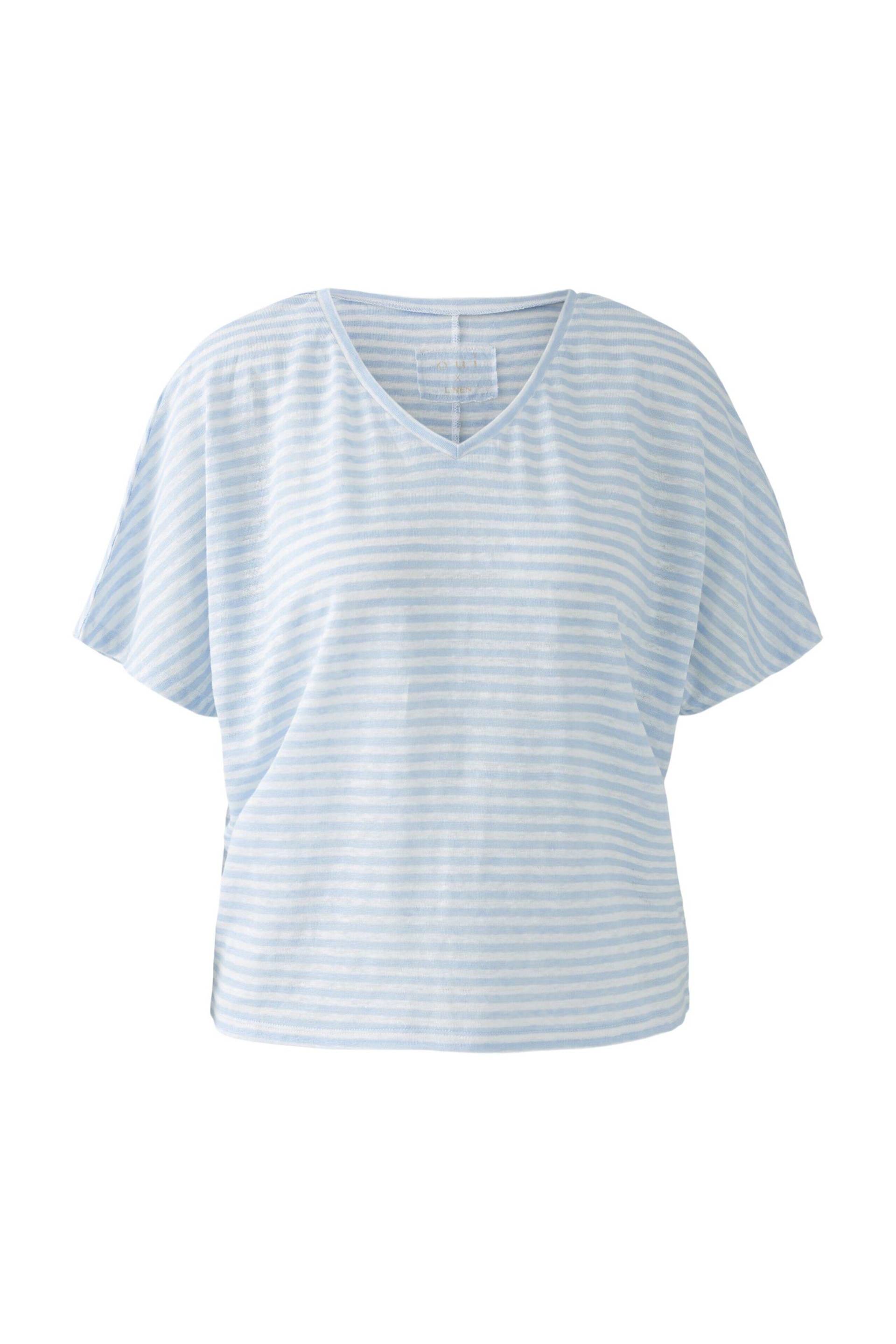 Oui - T-Shirt lt blue white - Gr. - 40 von Oui