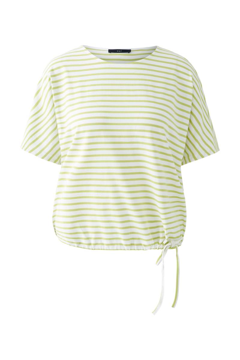 Oui - T-Shirt lt green white - Gr. - 42 von Oui