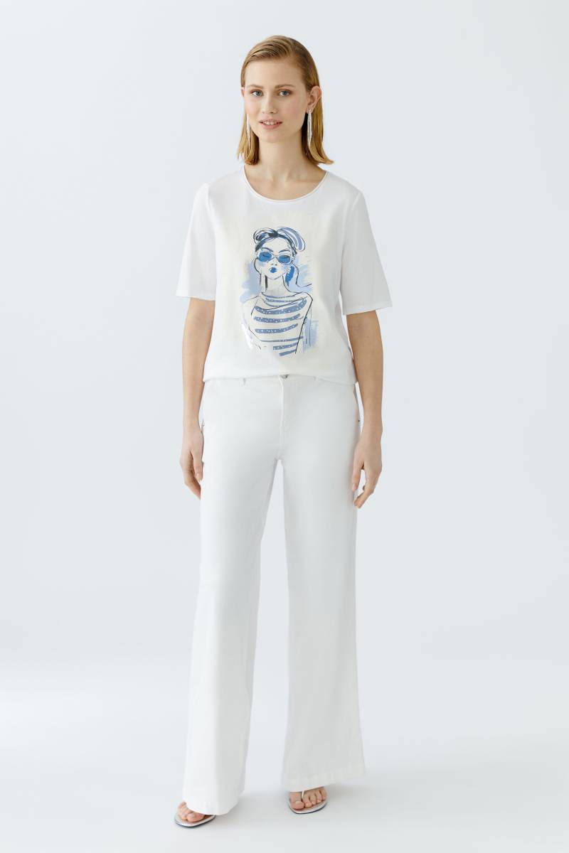 Oui - T-Shirt optic white - Gr. - 38 von Oui