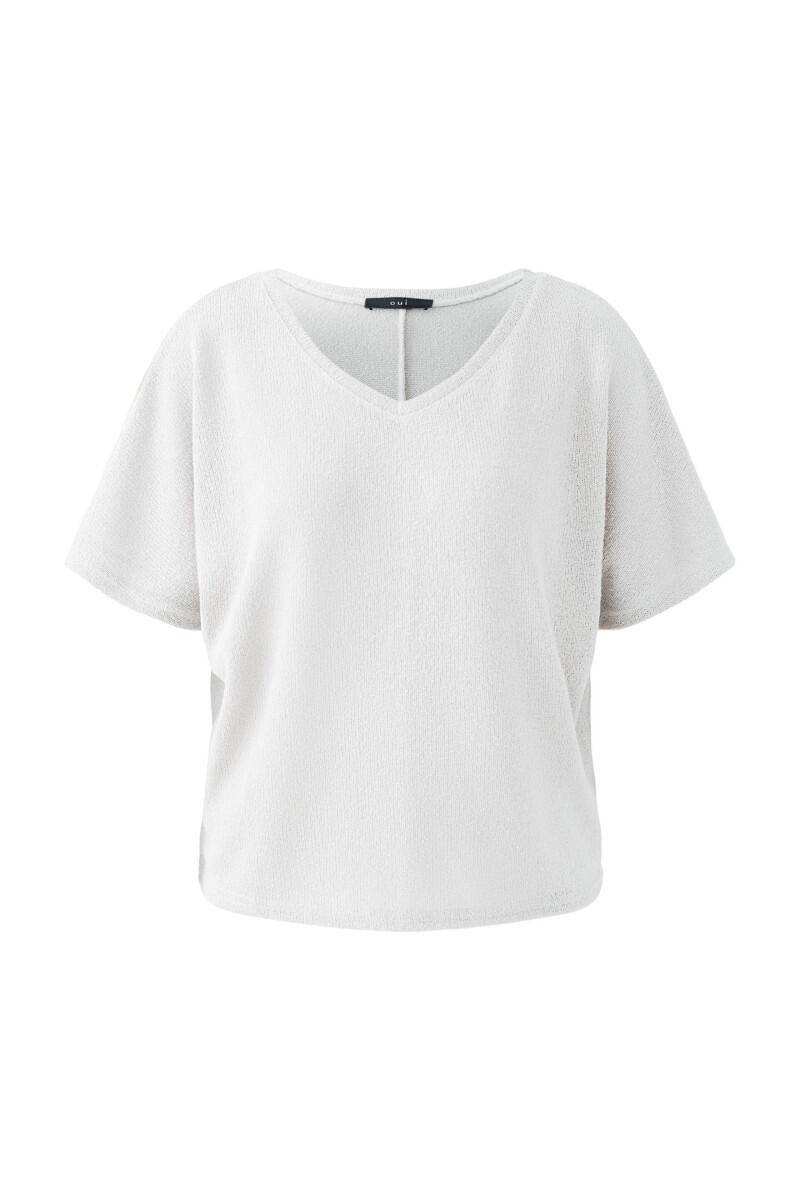 Oui - T-Shirt weiß - Gr. - 42 von Oui