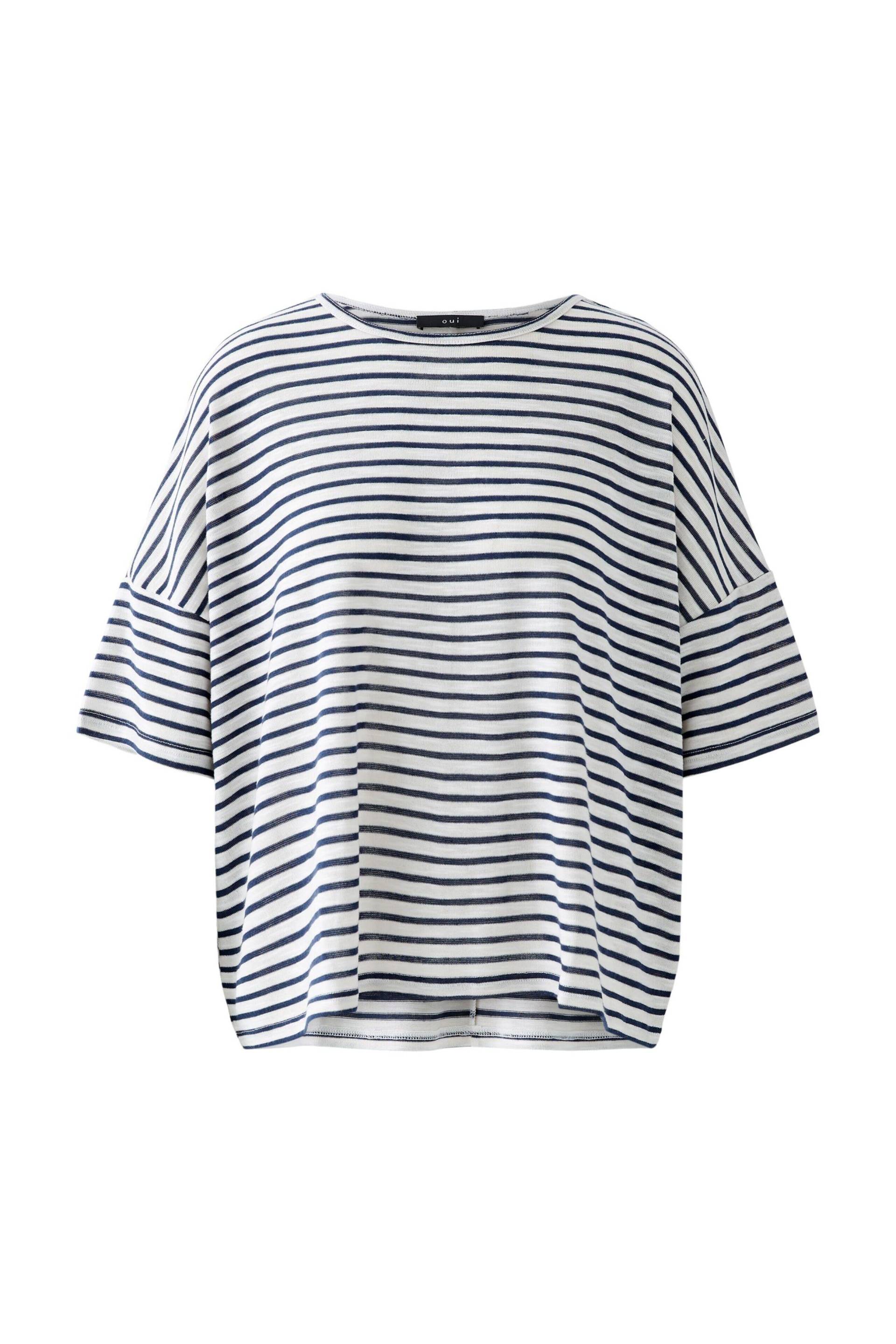 Oui - T-Shirt white blue - Gr. - 40 von Oui
