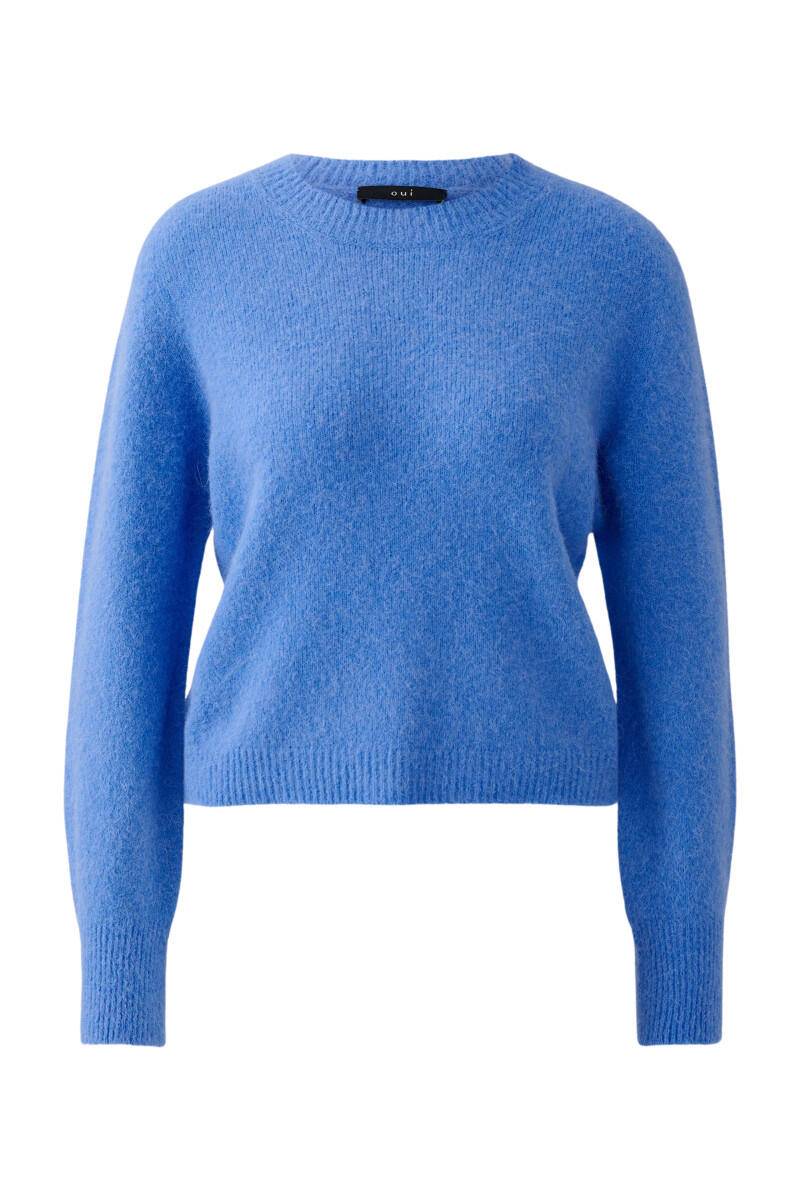 Oui - Toller Kuschelpullover blau - Gr. - 42 von Oui