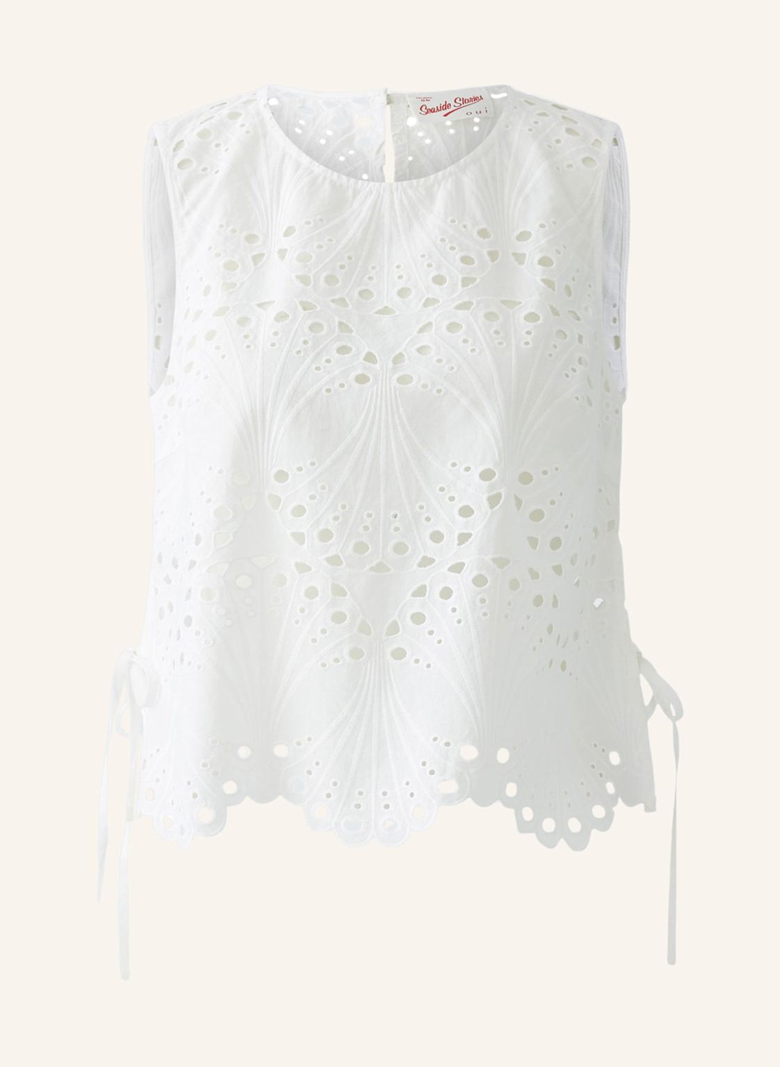 Oui Top Aus Lochspitze weiss von Oui