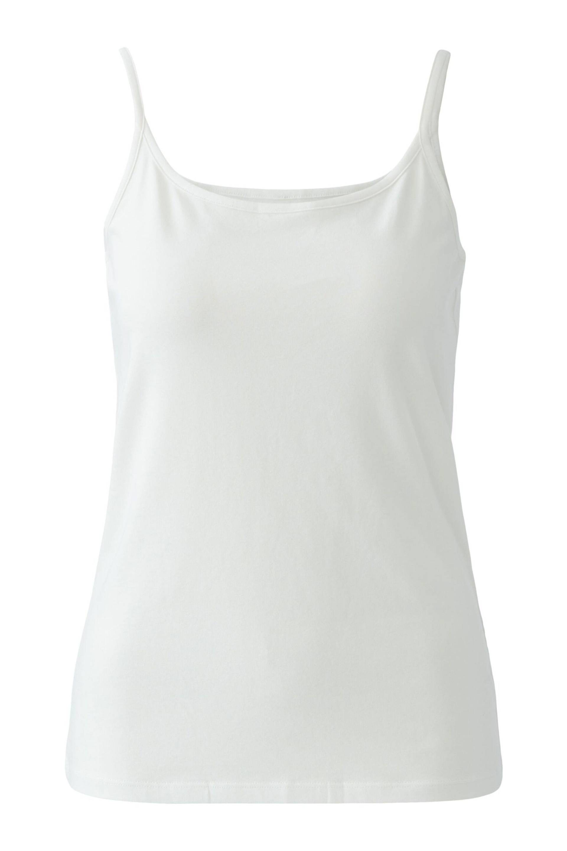 Oui - Top Baumwoll- Modalmischung cloud dancer - Gr. - 34 von Oui