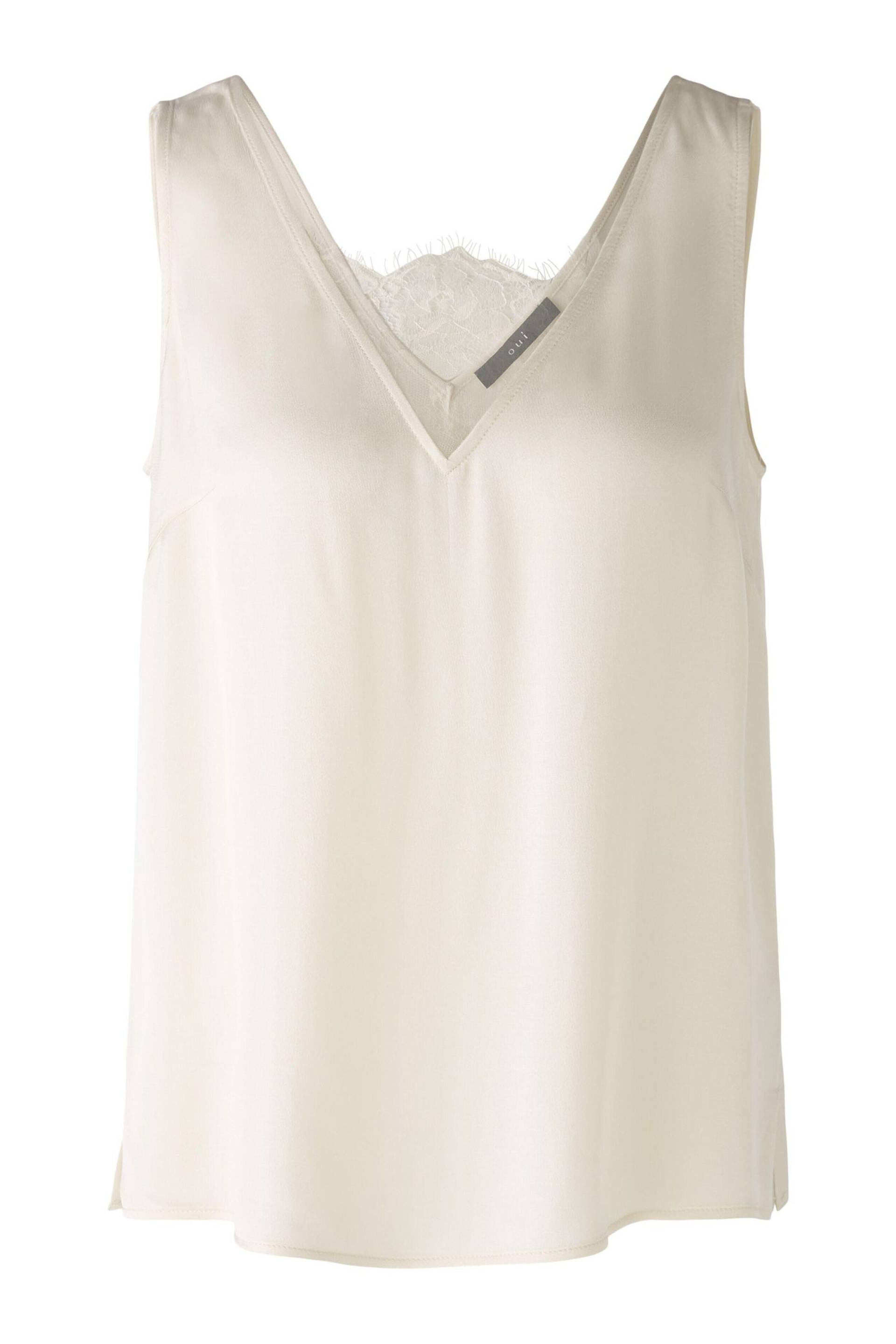 Oui - Trägertop Viskose whitecap gray - Gr. - 38 von Oui