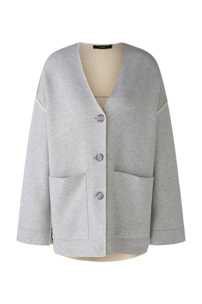 Oui - Wendejacke Bi-Color lt grey camel - Gr. - 36 von Oui