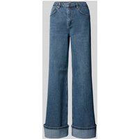 Oui Wide Leg Jeans im 5-Pocket-Design in Jeansblau, Größe 44 von Oui