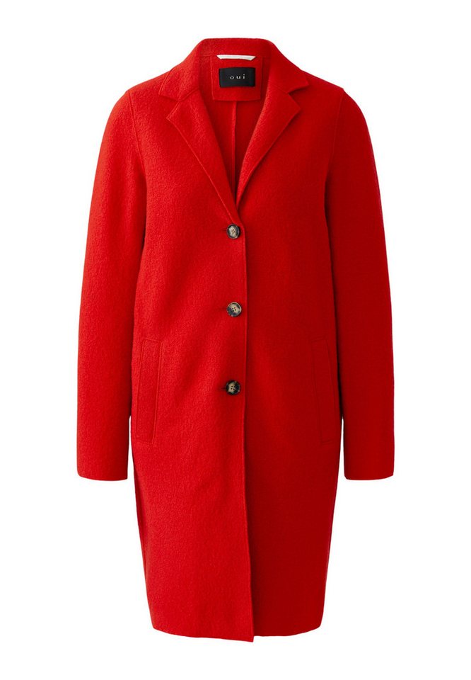 Oui Wollmantel MAYSON Mantel Boiled Wool - reine Schurwolle von Oui
