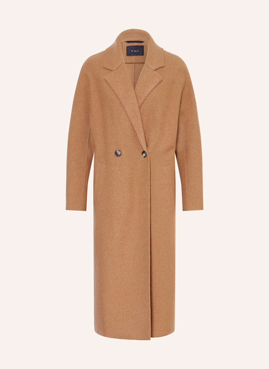 Oui Wollmantel braun von Oui