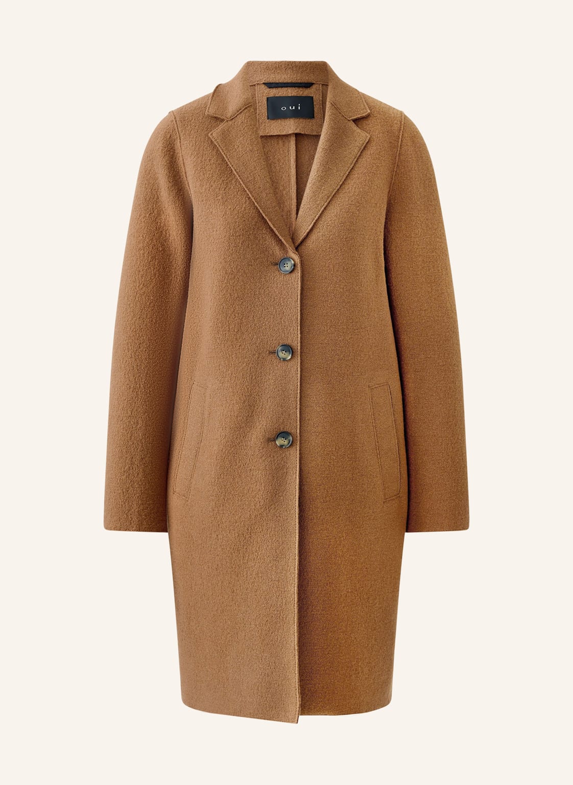 Oui Wollmantel braun von Oui