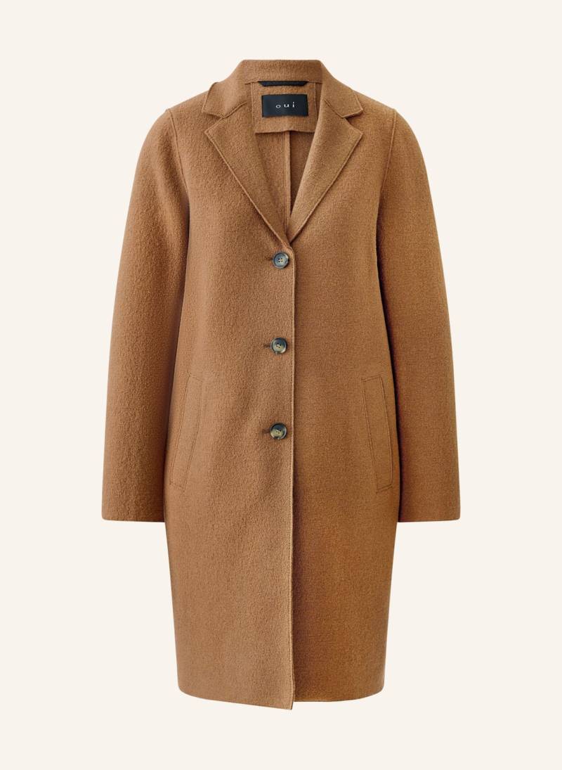 Oui Wollmantel braun von Oui