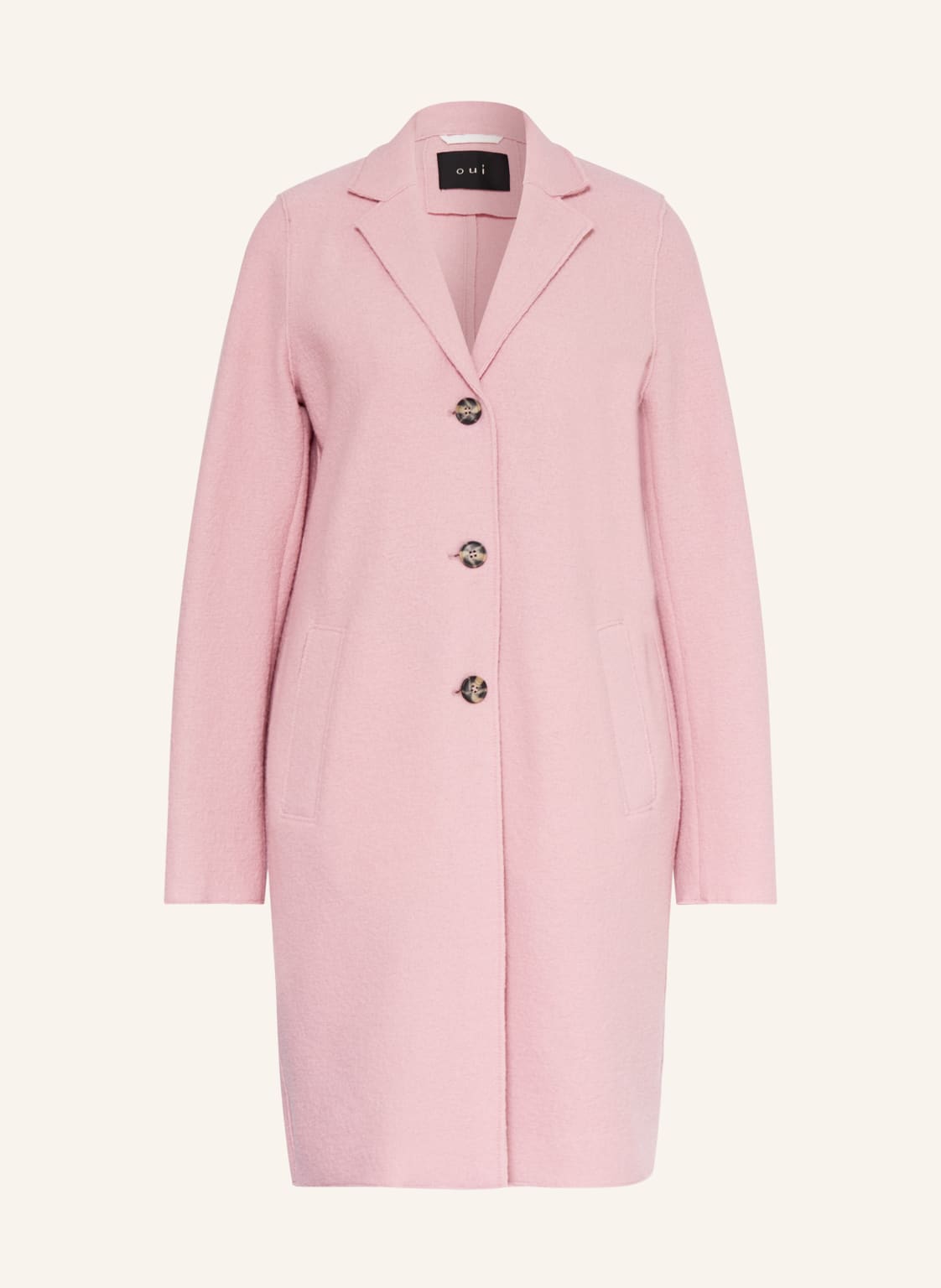 Oui Wollmantel rosa von Oui