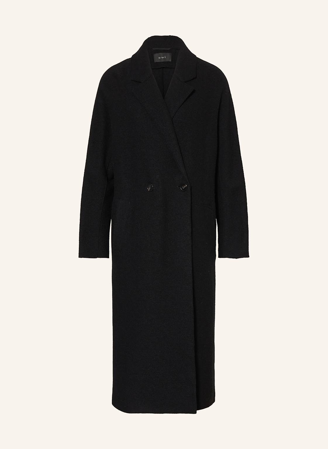 Oui Wollmantel schwarz von Oui