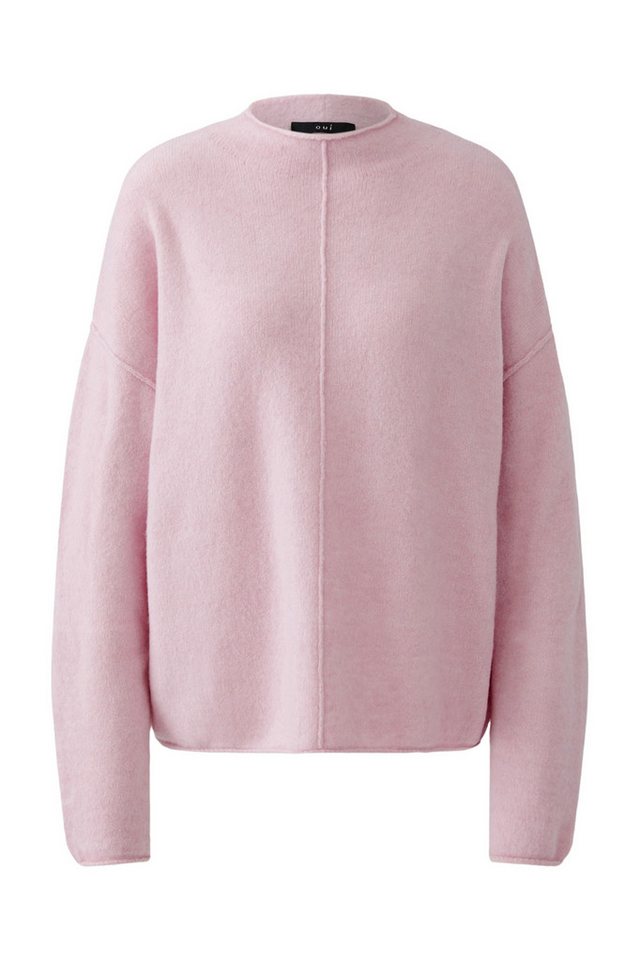 Oui Wollpullover Pullover bleached mauve von Oui