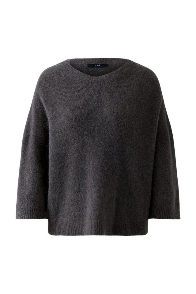 Oui Wollpullover Pullover espresso von Oui