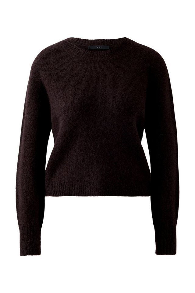 Oui Wollpullover Pullover ganache von Oui