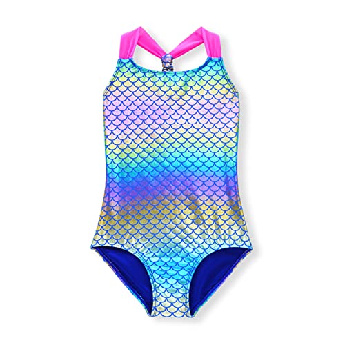 Girls One Piece Swimsuits Sport Racer Back Swimwear Beach Bathing Suit von Ouink