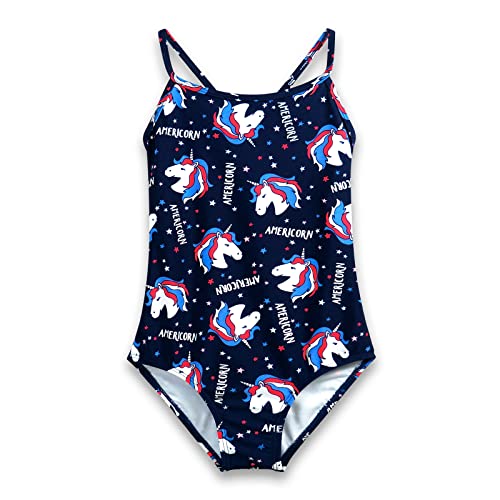 Girls' Swimwear Swimsuit Kids Bathing Suit Thin Straps Sport One Piece Suits Swim for Girls von Ouink