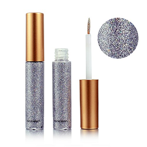 Ouken Glitzer Flüssiger Eyeliner Lange Dauerhafter Wasserdichter Schimmer Hochpigmentierte Silberne Metallische Eyeliner Glitzer Make-up Für Frauen Ouken Glitzer Flüssiger Eyeliner Lange Dauerhafter Wasserdichter Schimmer Hochpigmentierte Silberne Metallische Eyeliner Glitzer Make-up Für Frauen von Ouken
