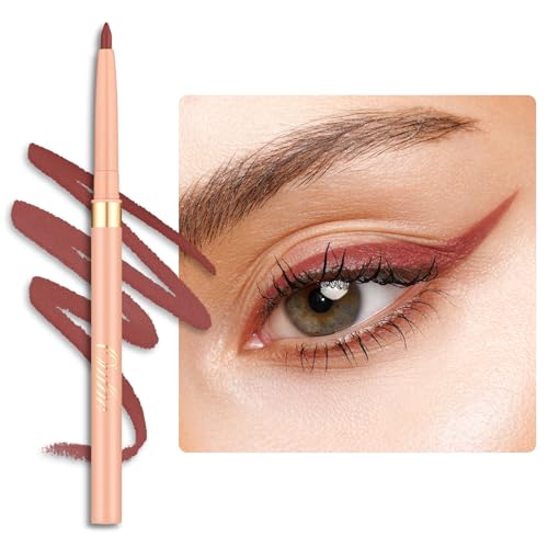 OULAC Braun Eye Liner & Lipliner Stift 2 IN 1, Wischfester, Waterproof Schwenkbarer Kajalstifte, Langanhaltender Matte Finish, Schnelltrocknung, Hochpigmentierter, Vegan (L05) Seductive von Oulac
