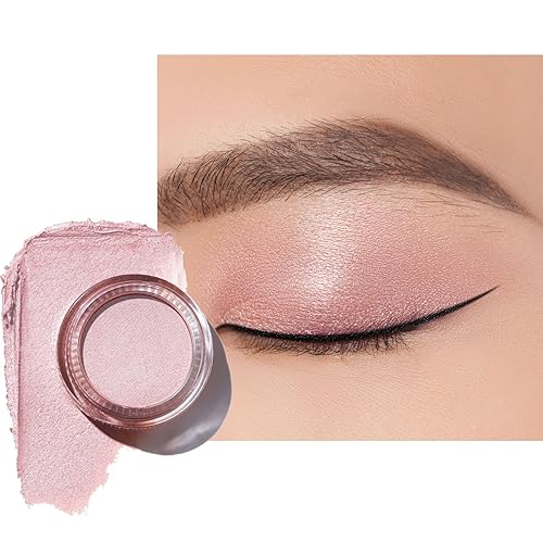 OULAC Lidschatten Perlen-Finish | Lidschatten & Highlighter Rosa Feine Textur | Wasserfest & Langlebig | Metallisch Perlen Finish Augen-Makeup | Vegan | 06g (P03) Seaside von Oulac