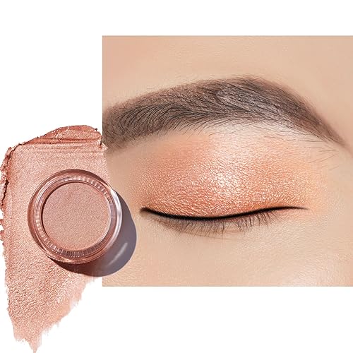 OULAC Lidschatten Pfirsich Nackt | Hochpigmentierter Feine Textur | Wasserfest & Langlebig | Metallisch Satinierte Finish Augen-Makeup | Vegan | 06g (O10) Sahara Gold von Oulac