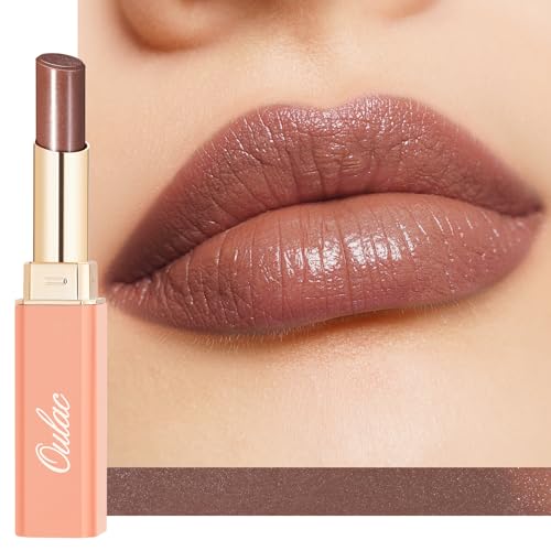 Oulac 2 in1 Lippenstift und Lip Balm, Saftiger und Glänzender Lippenpflege Lippenstift, Geschmeidige und Hydratisierte Lippen, Glänzendes Finish für Trockene & Rissige Lippen, Vegan (03) Modern Love von Oulac