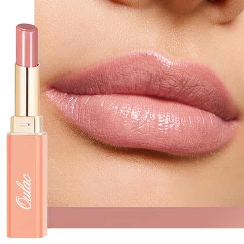 Oulac 2 in1 Lippenstift und Lip Balm, Saftiger und Glänzender Lippenpflege Lippenstift, Geschmeidige und Hydratisierte Lippen, Glänzendes Finish für Trockene & Rissige Lippen, Vegan (14) Tenderness von Oulac