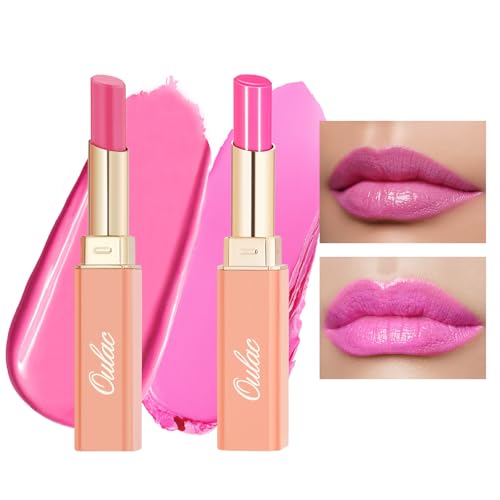 Oulac 2 in1 Lippenstift und Lip Balm, Saftiger und Glänzender lippenpflege Lippenstift,Geschmeidige und Hydratisierte Lippen, Glänzendes Finish für trockene, rissige, spröde Lippen, Vegan Oulac 2 in1 Lippenstift und Lip Balm, Saftiger und Glänzender lippenpflege Lippenstift,Geschmeidige und Hydratisierte Lippen, Glänzendes Finish für trockene, rissige, spröde Lippen, Vegan von Oulac
