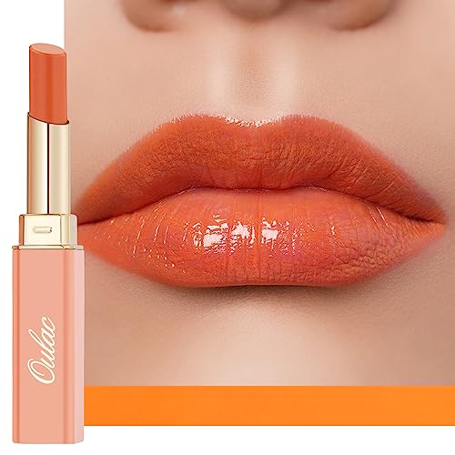 Oulac 2 in1 Lippenstift und Lip Balm, Saftiger und Glänzender lippenpflege Lippenstift,Geschmeidige und Hydratisierte Lippen, Glänzendes Finish für trockene, rissige und spröde Lippen, Vegan (08) von Oulac