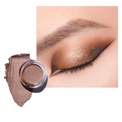 Oulac Glitzer Lidschatten Gold, Hochpigmentierter Feine Textur, Wasserfest & Langlebig, Metallisch schimmernde Finish, Verblendbar & Faltenfreies Augen-Makeup, Vegan | 06g (22) Hazelnut Latte von Oulac