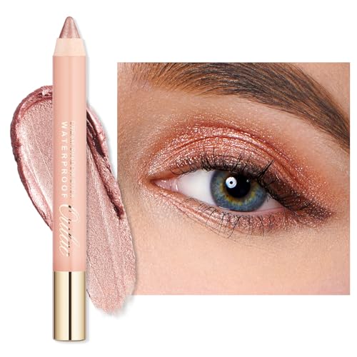 Oulac Lidschatten Stift Wasserdicht|Hochpigmentierter Lidschatten|Langanhaltend und Glatt|Schimmerndes Finish|Make-up Für Faltenfreie Augen|Vegan | Nackt 3.8g (11) von Oulac