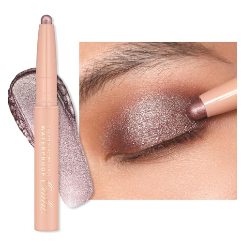 Oulac Lidschatten Taupe Wasserdicht, Drehbarer Lidschatten-Stift Hält 24 Stunden+, Metallic Finish, Vegan 3.6g (17) Hollywood Dream von Oulac