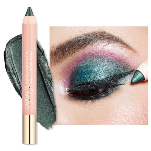 Oulac Lidschatten Stift Wasserdicht|Hochpigmentierter Lidschatten|Langanhaltend und Glatt|Schimmerndes Finish|Make-up Für Faltenfreie Augen|Vegan&Cruelty-Free| Jade 3.8g (16) von Oulac