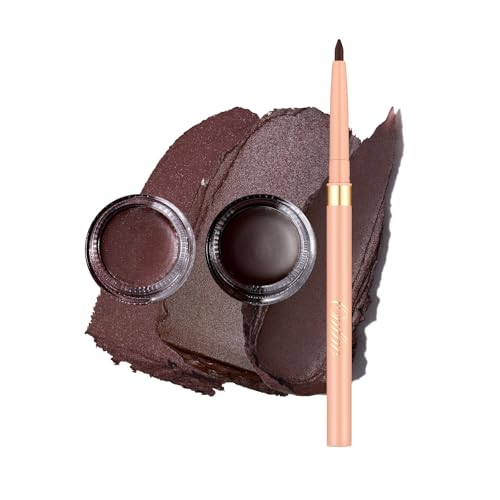 Oulac Matte Lidschatten & Eyeliner Set Wasserfest | Eyeliner und Lidschatten Primer Feine Textur Hält 16 Stunden + | Schnell Trocknend Wischfeste Matte Oberfläche | Vegan von Oulac