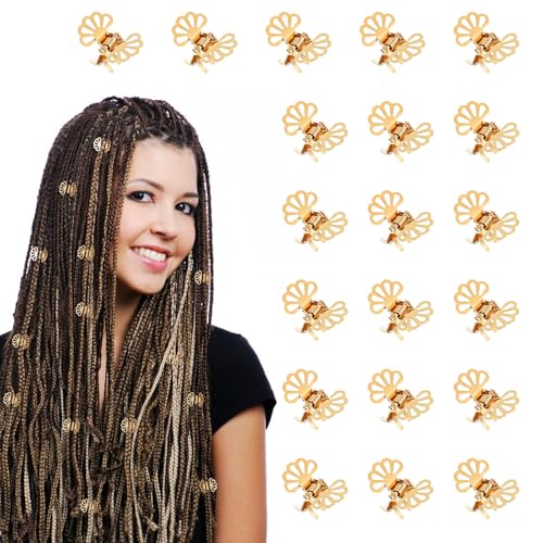 Ouligay 20 Stück Mini Haarspangen Klein Goldene Schmetterling Haarspangen Metall Haarklammer Klein Schmetterling Haarclips Gold Kleine Haarklammern Schmetterlinge Haarschmuck für Mädchen Frauen Damen von Ouligay