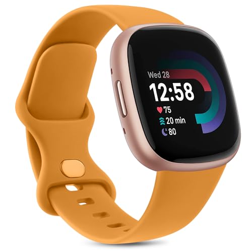 Oumida Armband für Fitbit Versa 3 Armband/Fitbit Versa 4 Armband/Fitbit Sense 2 Armband Damen Herren, Weiches Sport Ersatz Armband mit Fitbit Versa 3/Versa 4/Fitbit Sense/Fitbit Sense 2 von Oumida