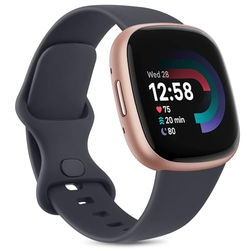 Oumida Armband für Fitbit Versa 3 Armband/Fitbit Versa 4 Armband/Fitbit Sense 2 Armband Damen Herren, Weiches Sport Ersatz Armband mit Fitbit Versa 3/Versa 4/Fitbit Sense/Fitbit Sense 2 von Oumida