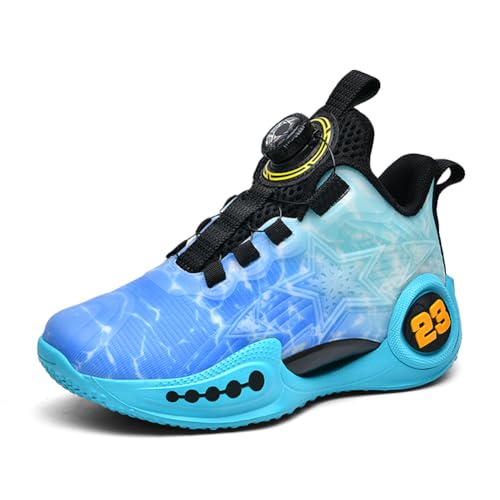 Basketballschuhe Kinder für Jungen und Mädchen High Top Outdoor Sportschuhe Atmungsaktive Turnschuhe Sneaker 2215-1Blau EU 34 Basketballschuhe Kinder für Jungen und Mädchen High Top Outdoor Sportschuhe Atmungsaktive Turnschuhe Sneaker 2215-1Blau EU 34 von Ouoruee