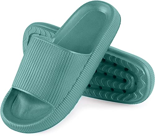 Cozislides Original Damen Herren Kinder Pillow Slippers Slides Hausschuhe Unisex Sandalen rutschfest Badeschuhe Schlappen Home Pantoffeln BZ500101Red EU 40/41 von Ouoruee